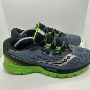 Saucony Zealot ISO 3 Men's Gray Green Athletic Running Shoes Size 12.5 S20369-1